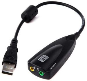 USB Sound Card 7.1 Adapter 5HV2 3D Audio Headset Microphone 3.5mm Gadsbd