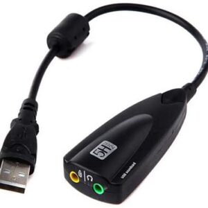 USB Sound Card 7.1 Adapter 5HV2 3D Audio Headset Microphone 3.5mm Gadsbd
